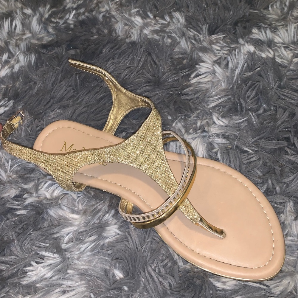 Gold Fancy Sandals